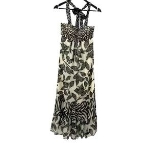 White House Black Market Maxi Halter Dress Size: 0